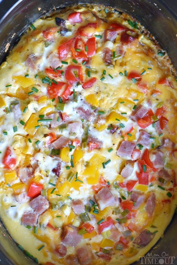 Slow Cooker Overnight Breakfast Casserole Recipe