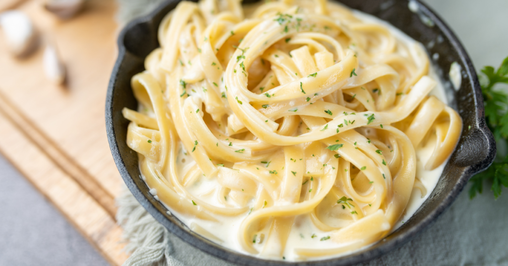 Creamy Red Pepper Pasta with Blistered Tomatoes Recipe