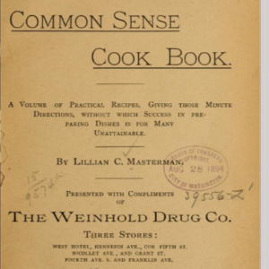 The Common Sense Cook Book