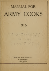 Manual For Army Cooks