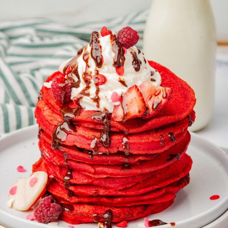 Red Velvet Pancakes, 5 Must-Try Appetizers for a Perfect Valentine’s Day Celebration